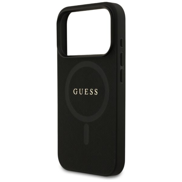 Guess Saffiano Classic Logo MagSafe Case for iPhone 17 Pro - Blackeng