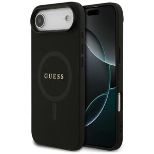 Guess Saffiano Classic Logo MagSafe case for iPhone Air - blackeng