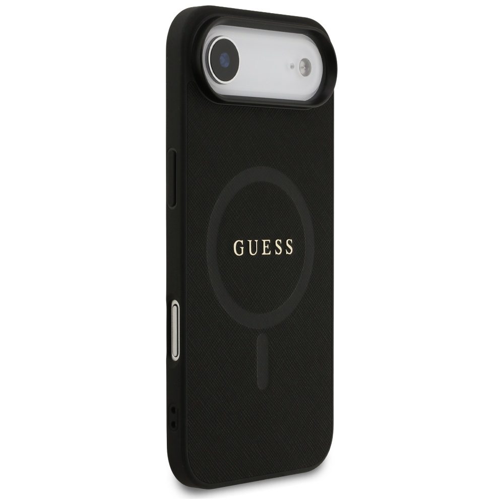 200900_4 Guess Saffiano Classic Logo MagSafe case for iPhone Air - blackeng