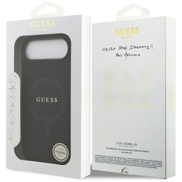 200900_8 Guess Saffiano Classic Logo MagSafe case for iPhone Air - blackeng