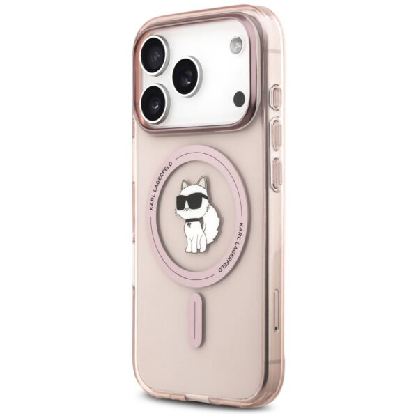 Karl Lagerfeld IML Choupette MagSafe Case for iPhone 17 Pro - Pinkeng