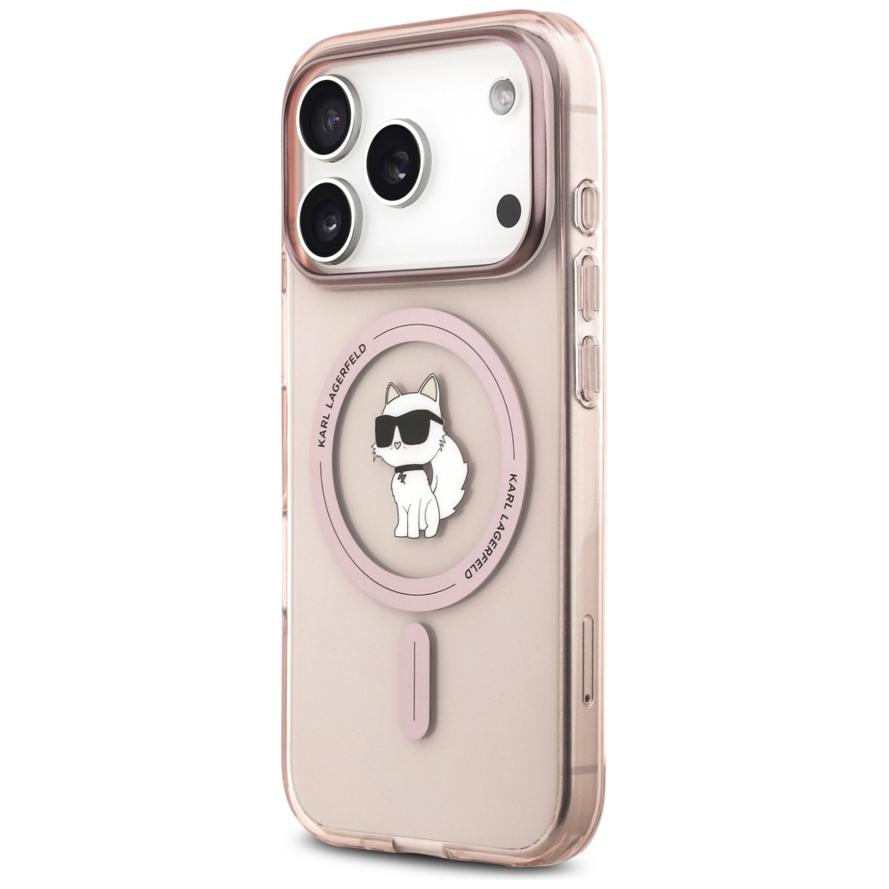 Karl Lagerfeld IML Choupette MagSafe Case for iPhone 17 Pro - Pinkeng