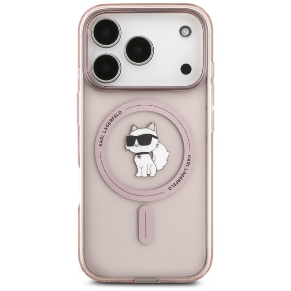 Karl Lagerfeld IML Choupette MagSafe Case for iPhone 17 Pro - Pinkeng
