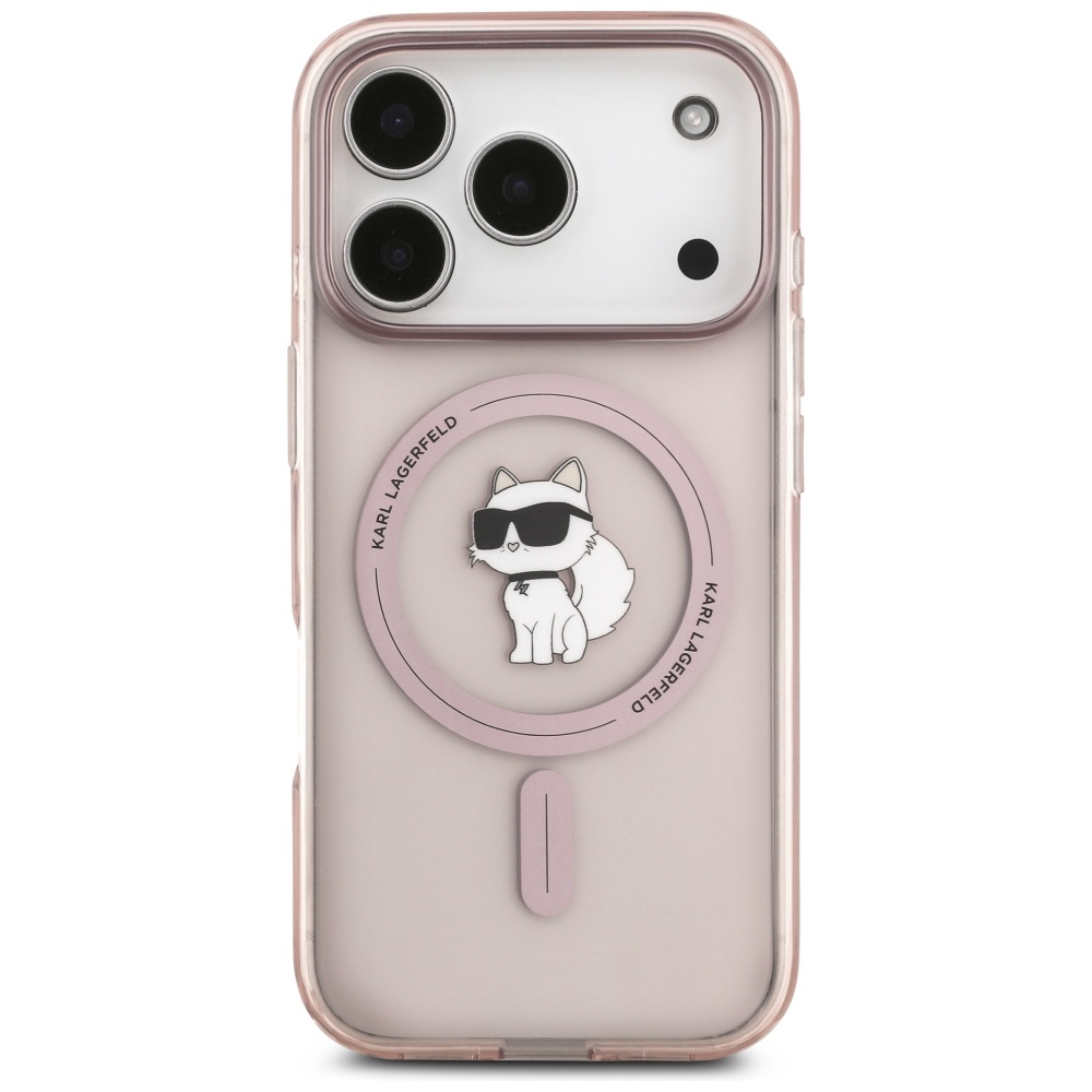 Karl Lagerfeld IML Choupette MagSafe Case for iPhone 17 Pro - Pinkeng