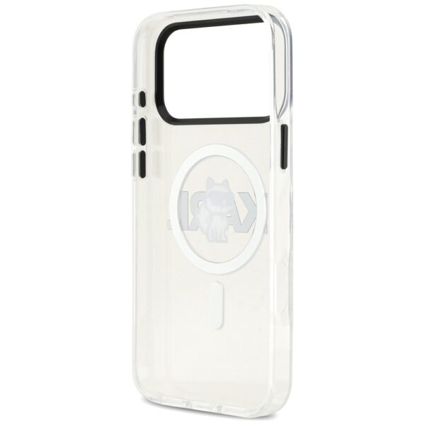 Karl Lagerfeld IML Choupette Sketch Logo MagSafe Case for iPhone 17 Pro Max - Cleareng