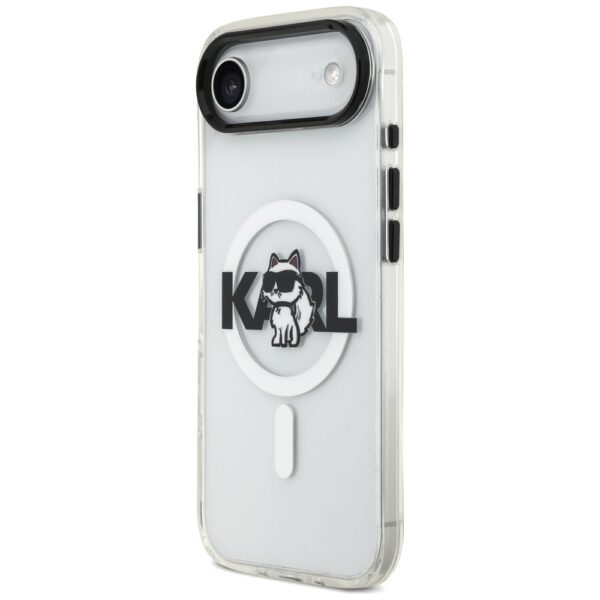 Karl Lagerfeld IML Choupette Sketch Logo MagSafe iPhone Air Case - Cleareng