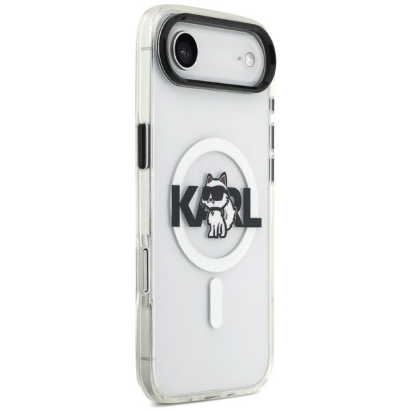Karl Lagerfeld IML Choupette Sketch Logo MagSafe iPhone Air Case - Cleareng