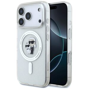 Karl Lagerfeld IML Karl Choupette Glitter MagSafe Case for iPhone 17 Pro - Cleareng