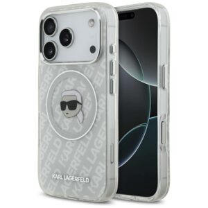 Karl Lagerfeld IML Karl Head Logo MagSafe Case for iPhone 17 Pro Max - Grayeng