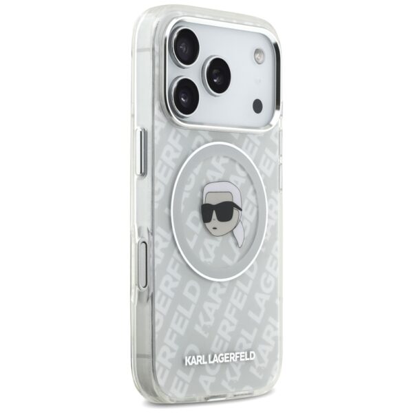 Karl Lagerfeld IML Karl Head Logo MagSafe Case for iPhone 17 Pro - Grayeng