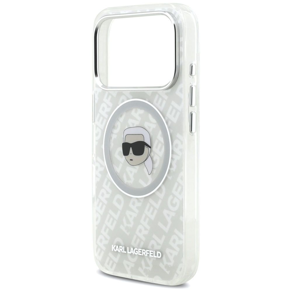 Karl Lagerfeld IML Karl Head Logo MagSafe Case for iPhone 17 Pro - Grayeng
