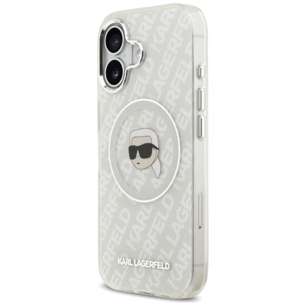 Karl Lagerfeld IML Karl Head Logo MagSafe iPhone 17 Case - Grayeng