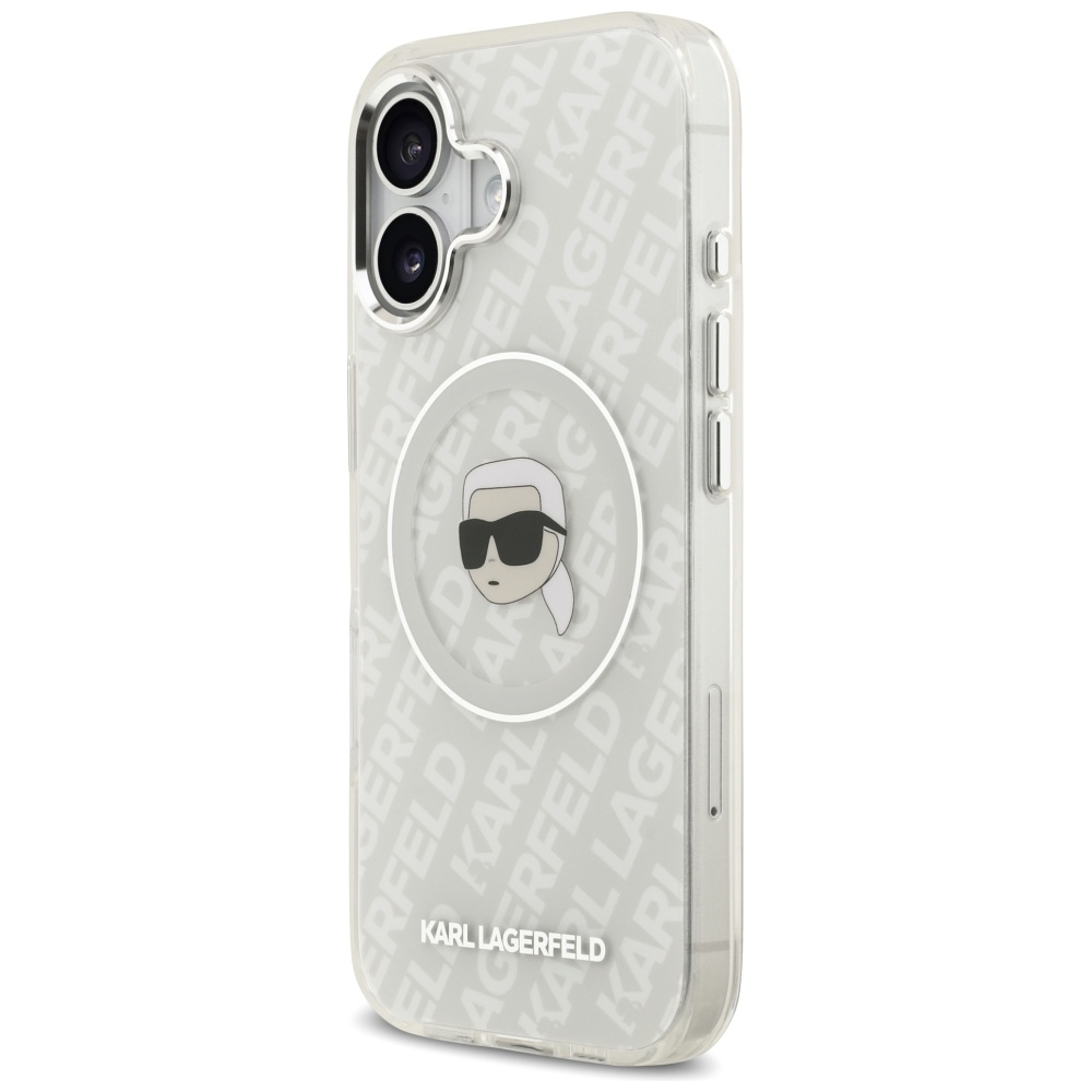 Karl Lagerfeld IML Karl Head Logo MagSafe iPhone 17 Case - Grayeng