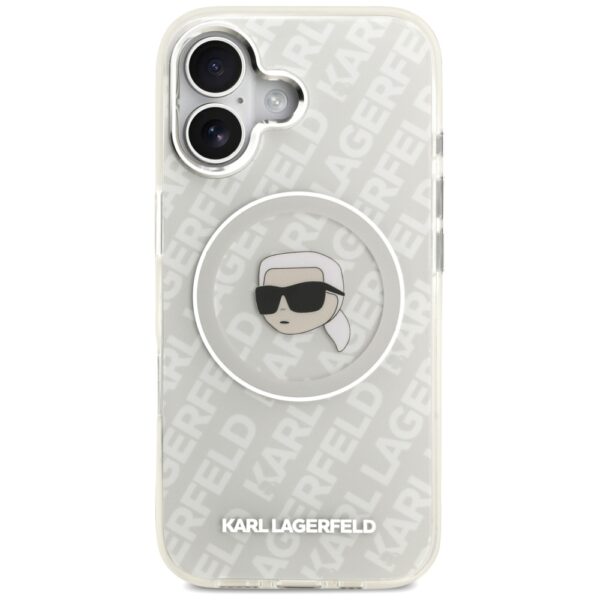 Karl Lagerfeld IML Karl Head Logo MagSafe iPhone 17 Case - Grayeng