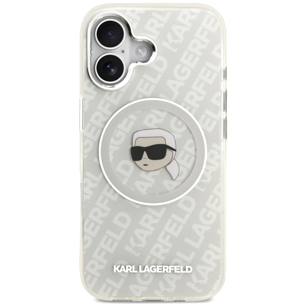 Karl Lagerfeld IML Karl Head Logo MagSafe iPhone 17 Case - Grayeng