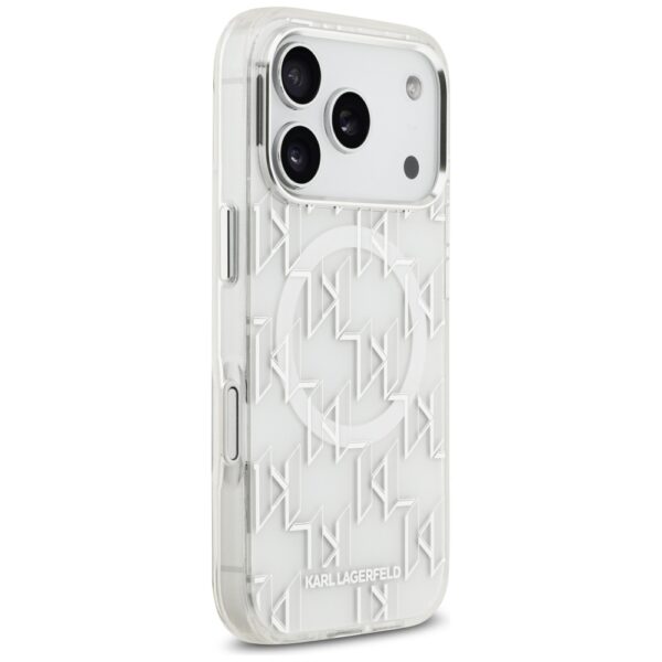 Karl Lagerfeld IML KL Monogram MagSafe Case for iPhone 17 Pro - Whiteeng