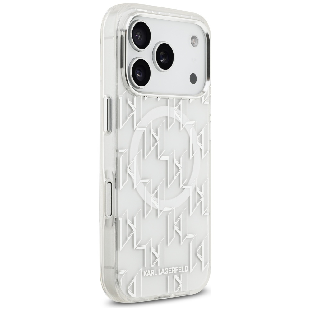 Karl Lagerfeld IML KL Monogram MagSafe Case for iPhone 17 Pro - Whiteeng