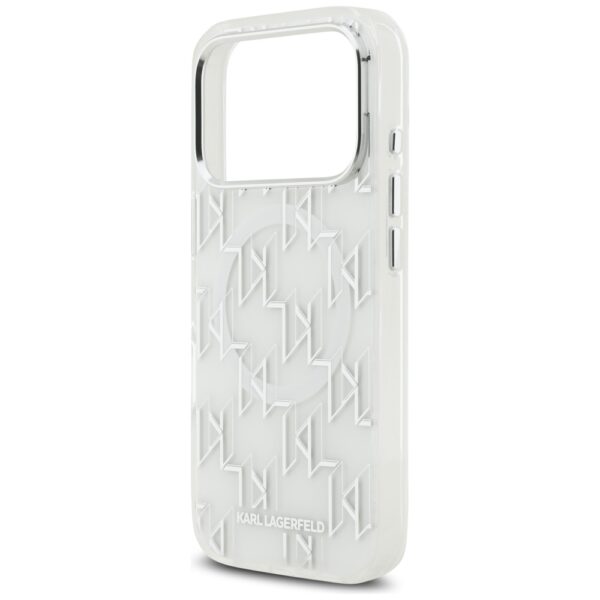 Karl Lagerfeld IML KL Monogram MagSafe Case for iPhone 17 Pro - Whiteeng