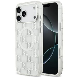 Karl Lagerfeld IML KL Monogram MagSafe Case for iPhone 17 Pro Max - Whiteeng