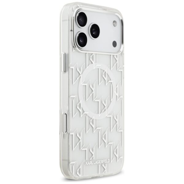 Karl Lagerfeld IML KL Monogram MagSafe Case for iPhone 17 Pro Max - Whiteeng