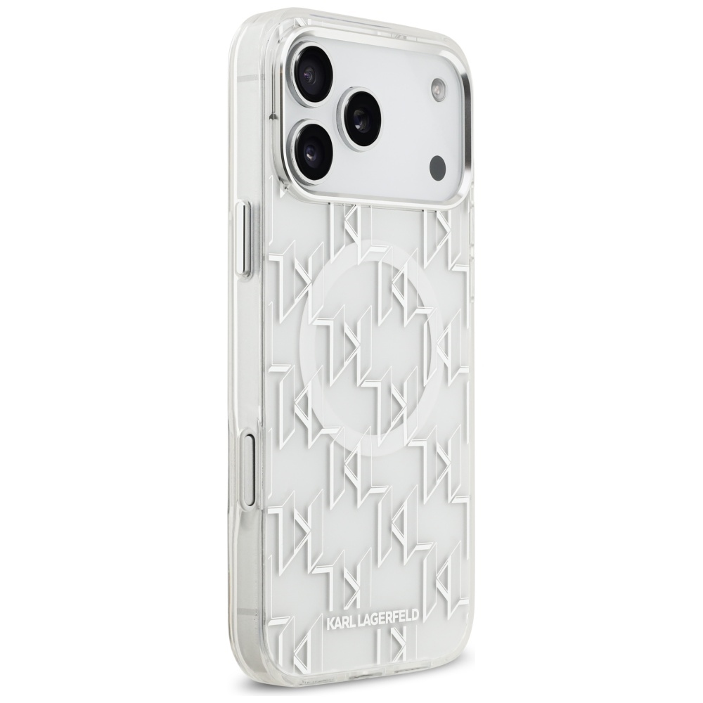 Karl Lagerfeld IML KL Monogram MagSafe Case for iPhone 17 Pro Max - Whiteeng