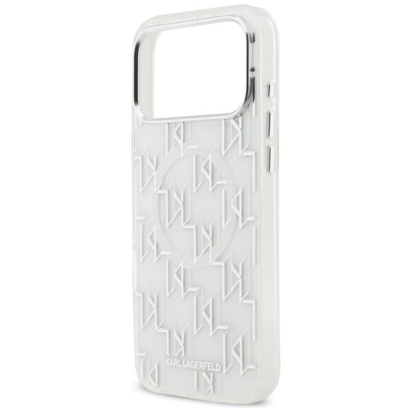 Karl Lagerfeld IML KL Monogram MagSafe Case for iPhone 17 Pro Max - Whiteeng