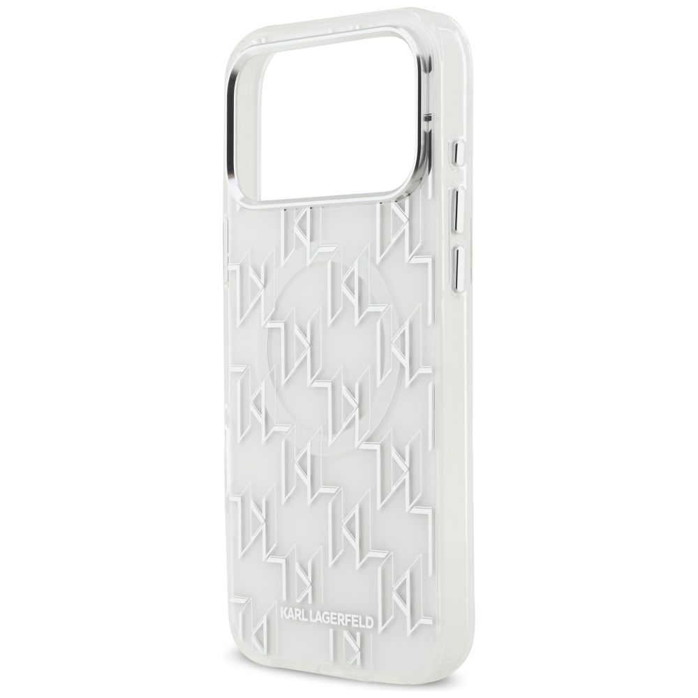 Karl Lagerfeld IML KL Monogram MagSafe Case for iPhone 17 Pro Max - Whiteeng