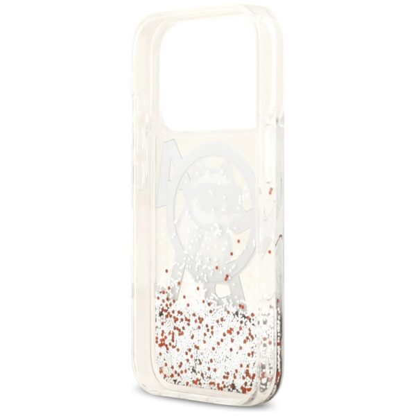 Karl Lagerfeld Liquid Glitter Choupette Logo MagSafe Case for iPhone 17 Pro - Cleareng