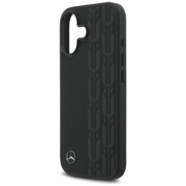 Mercedes Leather Laurel Leaves MagSafe Case for iPhone 17 - Blackeng