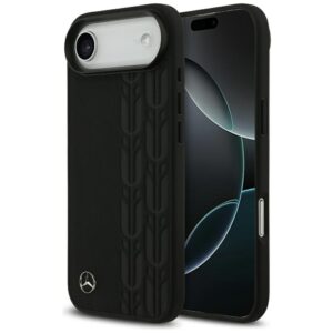 Mercedes Leather Laurel Leaves MagSafe Case for iPhone Air - Blackeng