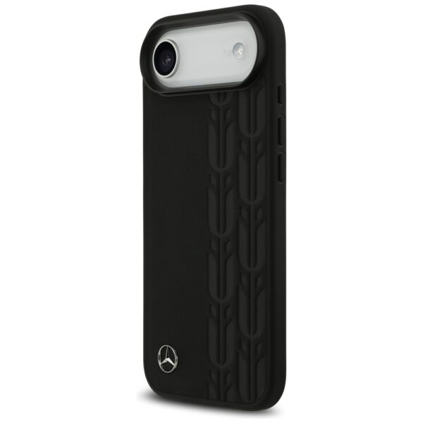 Mercedes Leather Laurel Leaves MagSafe Case for iPhone Air - Blackeng
