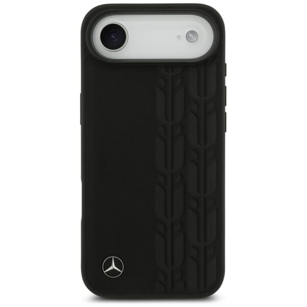 Mercedes Leather Laurel Leaves MagSafe Case for iPhone Air - Blackeng