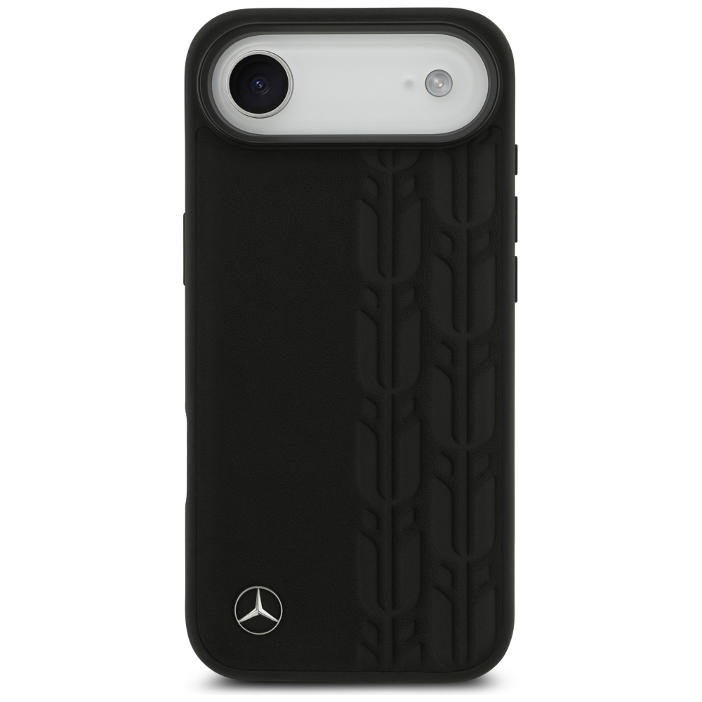 Mercedes Leather Laurel Leaves MagSafe Case for iPhone Air - Blackeng