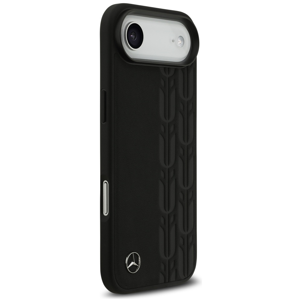 Mercedes Leather Laurel Leaves MagSafe Case for iPhone Air - Blackeng