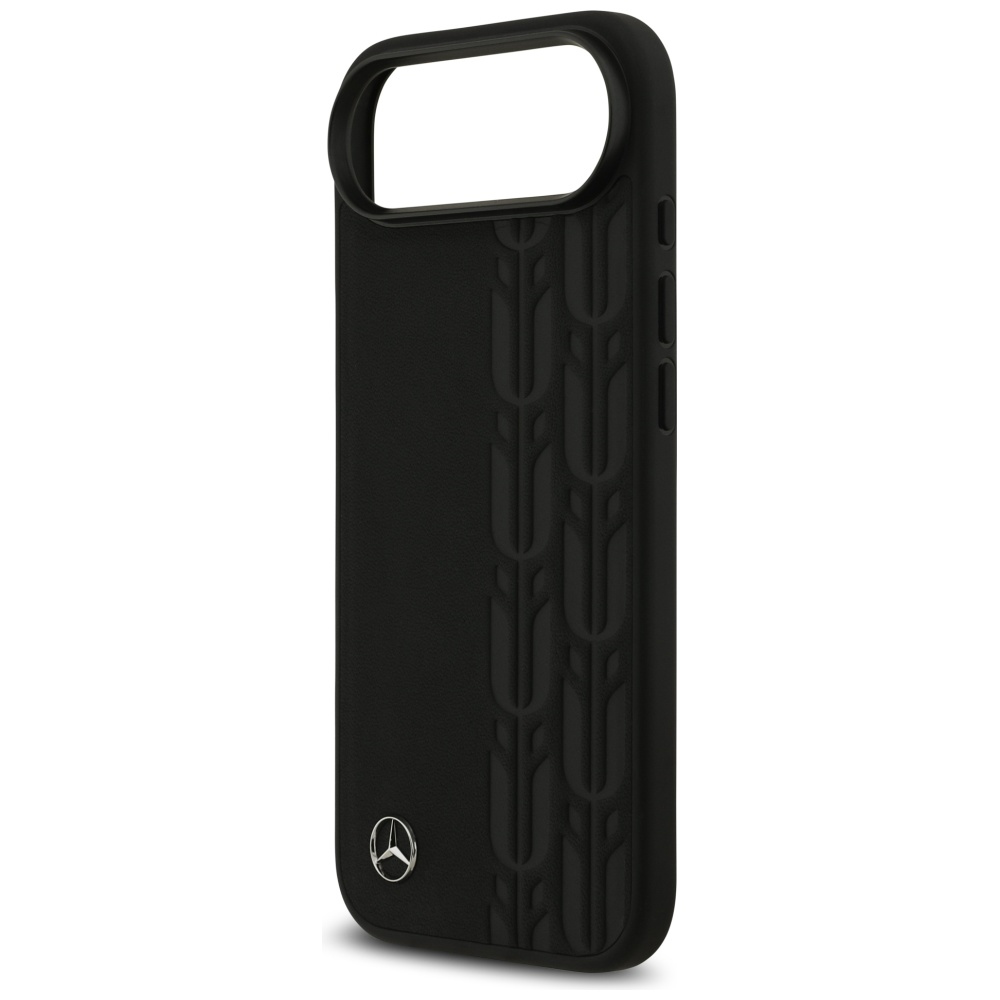 Mercedes Leather Laurel Leaves MagSafe Case for iPhone Air - Blackeng
