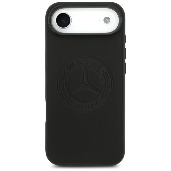Mercedes Leather Vintage Logo MagSafe Case for iPhone Air - Blackeng