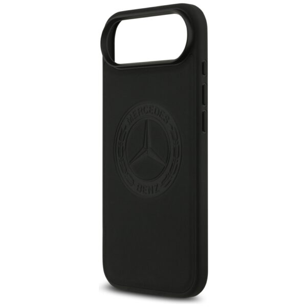 Mercedes Leather Vintage Logo MagSafe Case for iPhone Air - Blackeng