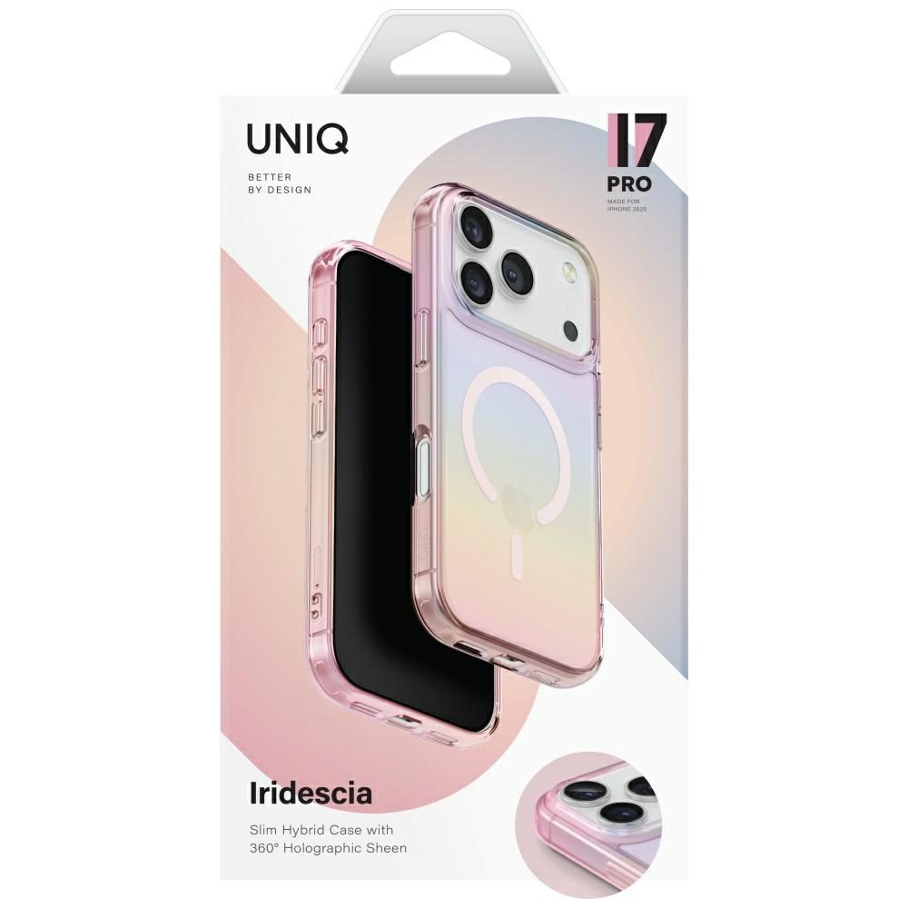 200972_6 Uniq Iridescia Case for iPhone 17 Pro Magclick Charging - Multicoloreng