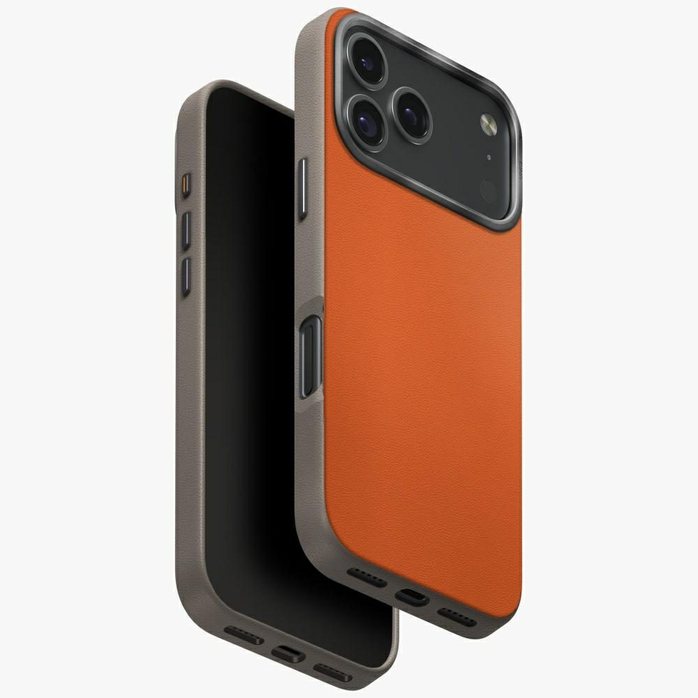 200996_1 Uniq Lyden DS Case for iPhone 17 Pro Magclick Charging - Orange-Grayeng
