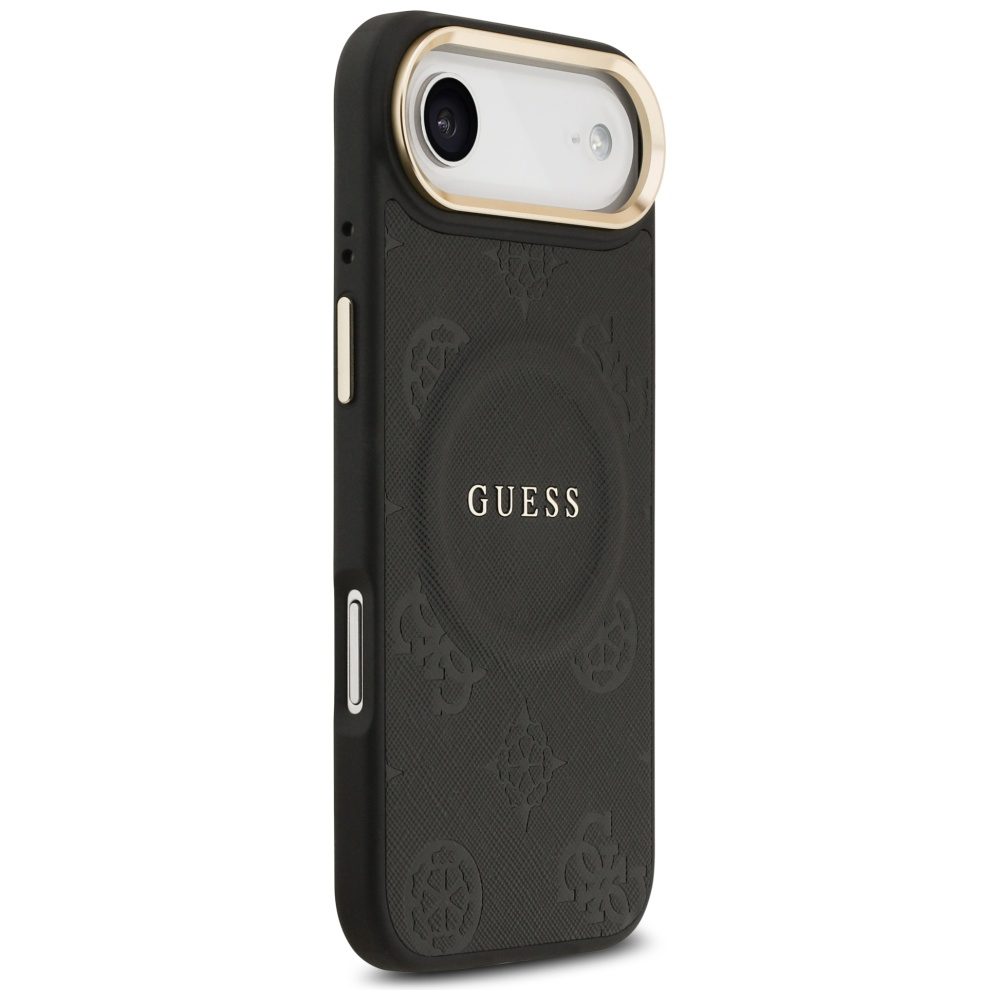 200998_4 Guess Peony Hot Stamp MagSafe Case for iPhone Air - Blackeng