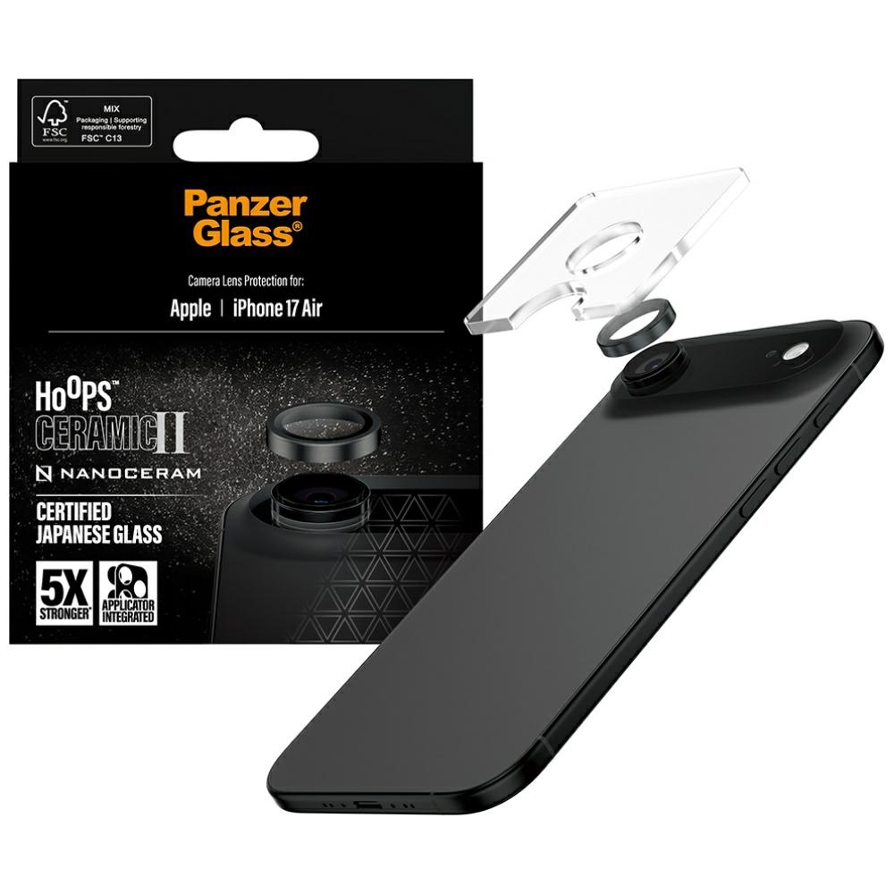 PanzerGlass Hoops Ceramic II tempered glass for iPhone Air lenseng