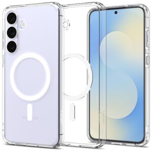 Spigen Ultra Hybrid Mag MagSafe Case for Samsung Galaxy S25 FE - Clear and Whiteeng