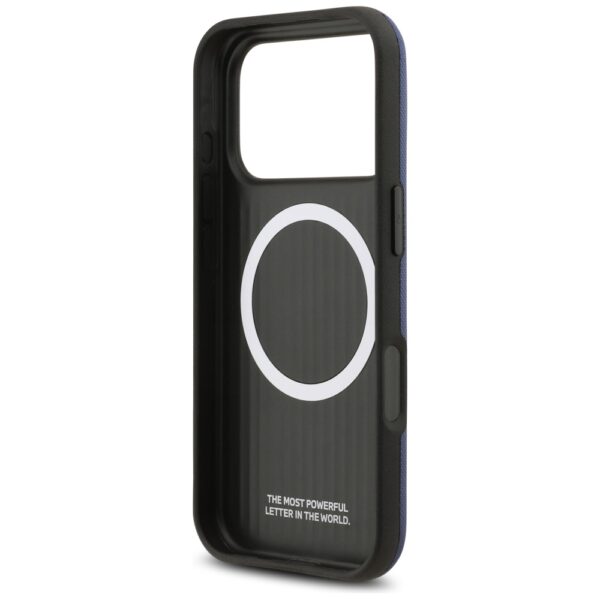 BMW M FW Metal Logo MagSafe Case for iPhone 17 Pro Max - Navy Blueeng