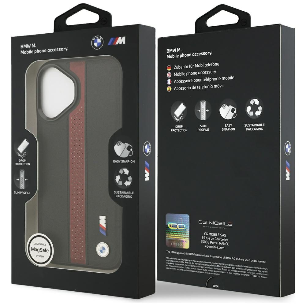 BMW M Perforated Stripe Logo MagSafe Case for iPhone 17 - Redeng