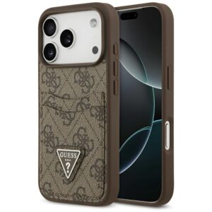 Guess 4G Nauble Card Triangle Case for iPhone 17 Pro - Browneng