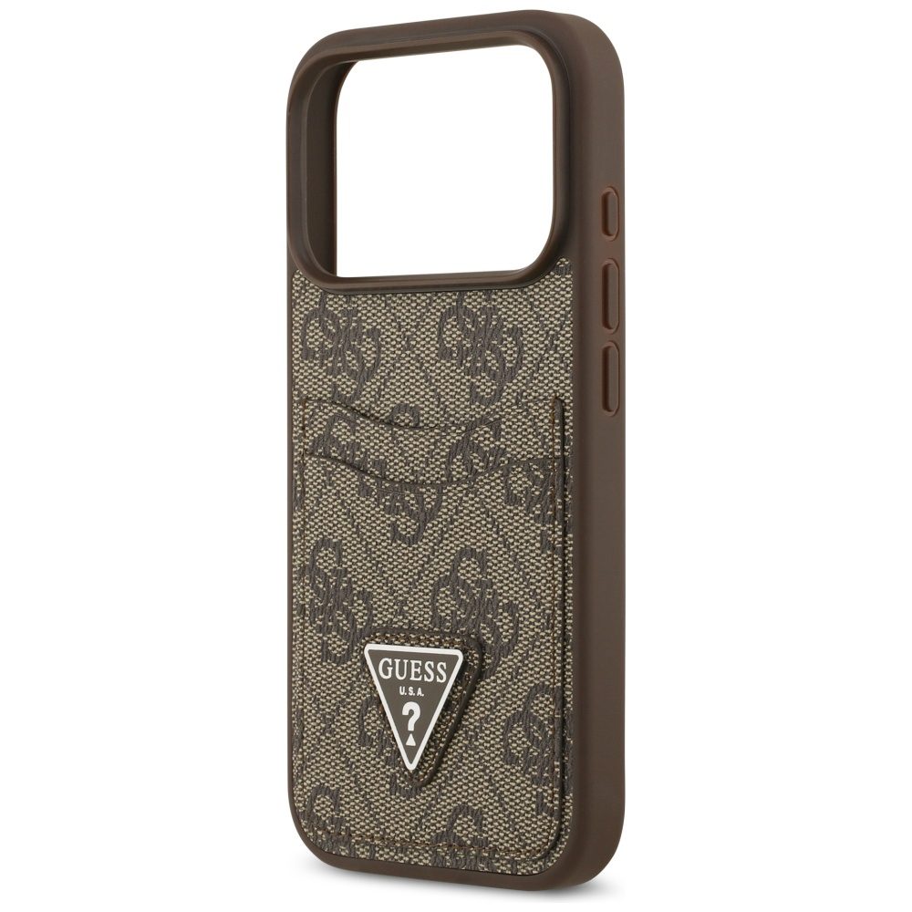 Guess 4G Nauble Card Triangle Case for iPhone 17 Pro - Browneng