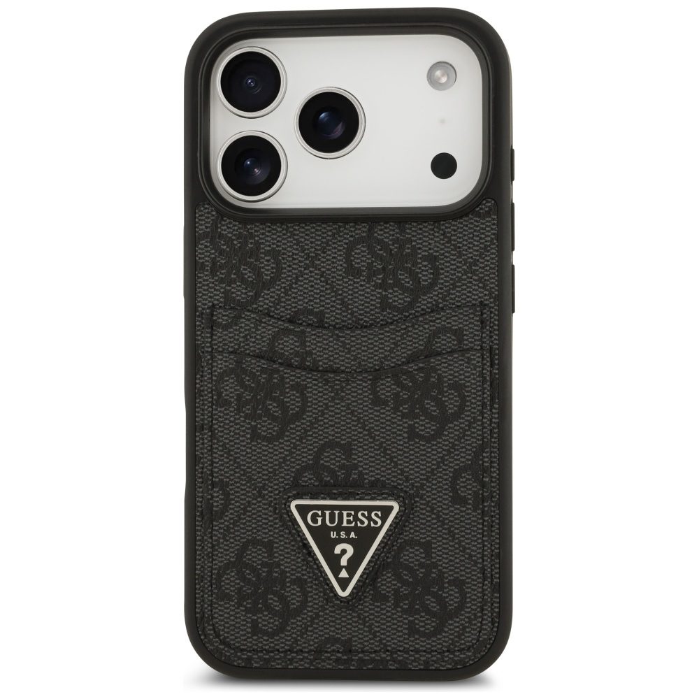 201110_3 Guess 4G nauble Card Triangle case for iPhone 17 Pro - blackeng