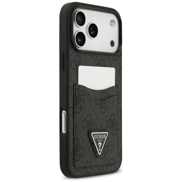 201112_4 Guess 4G nauble Card Triangle case for iPhone 17 Pro Max - blackeng