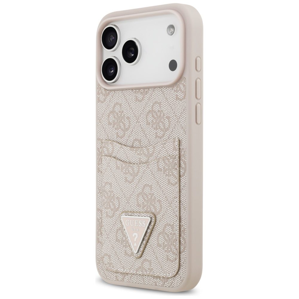 201113_2 Guess 4G Nauble Card Triangle Case for iPhone 17 Pro Max - Pinkeng