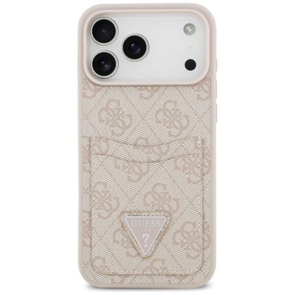 201113_3 Guess 4G Nauble Card Triangle Case for iPhone 17 Pro Max - Pinkeng